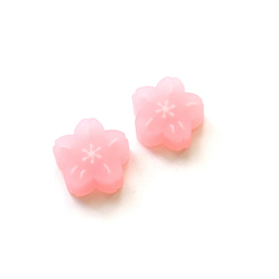 photo packshot du lot de 2 gommes en forme de fleurs de cerisier rose moyen rico design