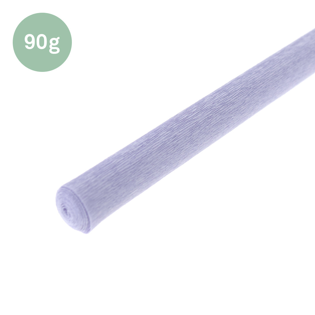 photo pakcshot d'un rouleau de 45cm par 50cm de papier crépon fin violet aster 381