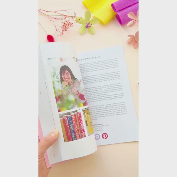vidéo d'ambiance du livre « atelier de fleurs en papier » d'adeline klam