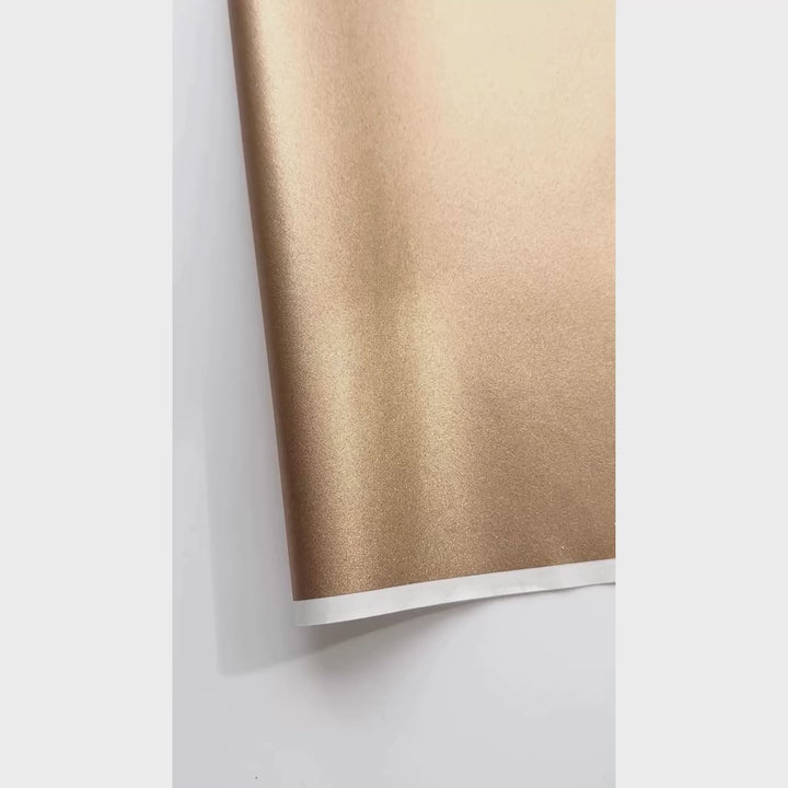 vidéo de démonstration du papier japonais yuzen chiyogami uni de couleur or sable pailleté adeline klam (M740)