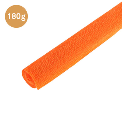 rouleau fin de papier crépon orange vif carotte