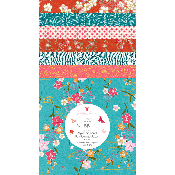 Kit Cartes Pop-Up - Bleu Turquoise, Rouge Orangé, Rose - Miyakojima - T3