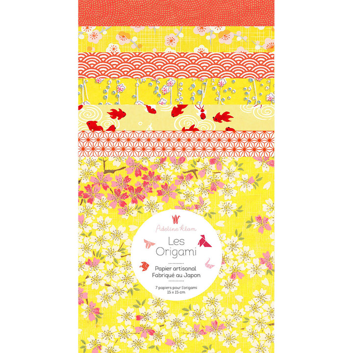 Kit Cartes Pop-Up - Jaune, Orange et Rouge - Orangerie - A5