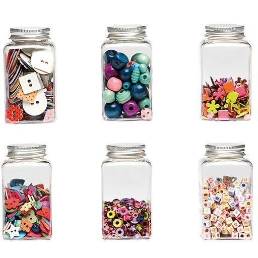 Clear storage jars