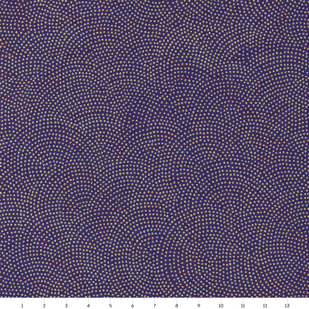 Papier Japonais - Samekomon - Violet Foncé et Or - M336