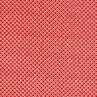 Papier Japonais - Petits jacquards blancs sur fond rouge - M352-Papier japonais-AdelineKlam