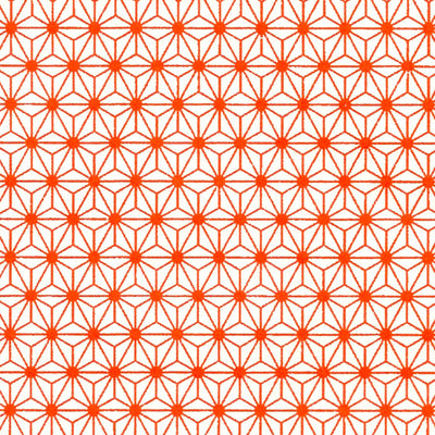 Papier Japonais - Petites étoiles - Orange - M438-Papier japonais-AdelineKlam