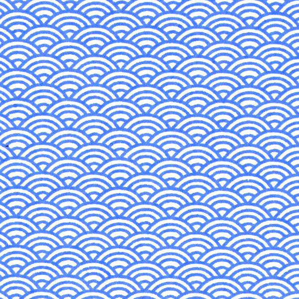 Papier Japonais - Vagues - Bleu - M472-Papier japonais-AdelineKlam