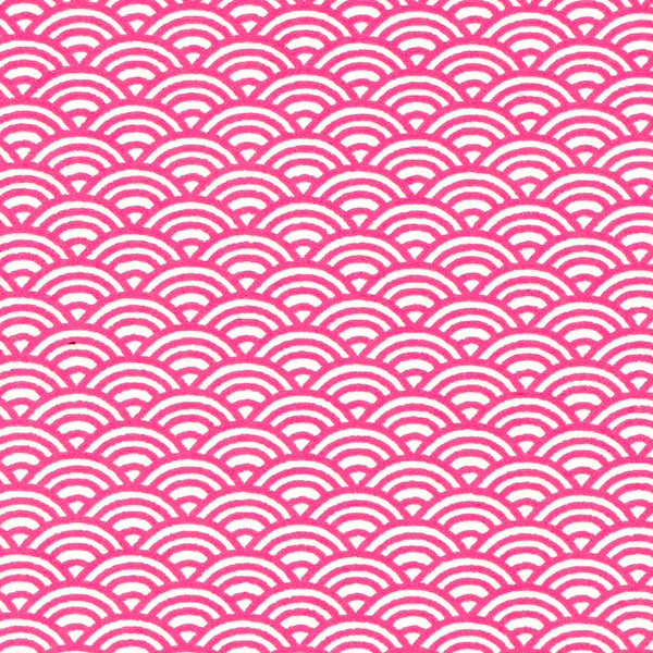 Papier Japonais - Vagues - Fuschia - M474-Papier japonais-AdelineKlam