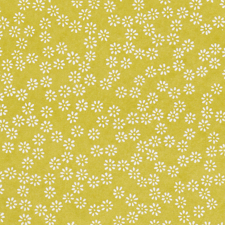 Japanese Paper - Semi Flowers - Acid Green and White - M479