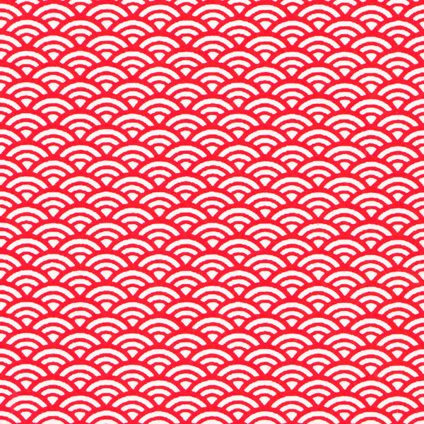 Papier Japonais - Vagues - Rouge - M488-Papier japonais-AdelineKlam