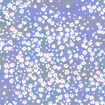 Papier Japonais - Champs de Fleurs - Lavande - M496-Papier japonais-AdelineKlam