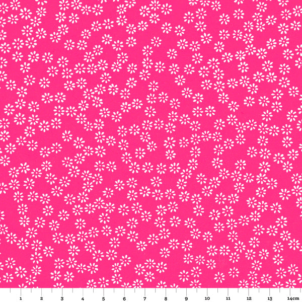 Papier Japonais - Semi de fleurs - rose fuchsia - M506-Papier japonais-AdelineKlam