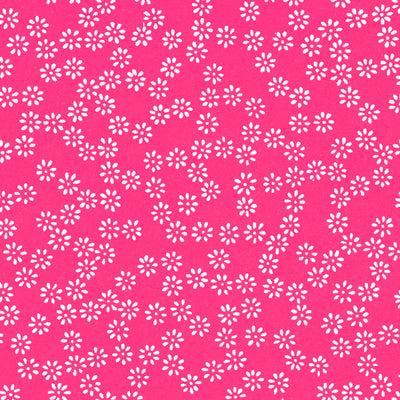 Papier Japonais - Semi de fleurs - rose fuchsia - M506-Papier japonais-AdelineKlam