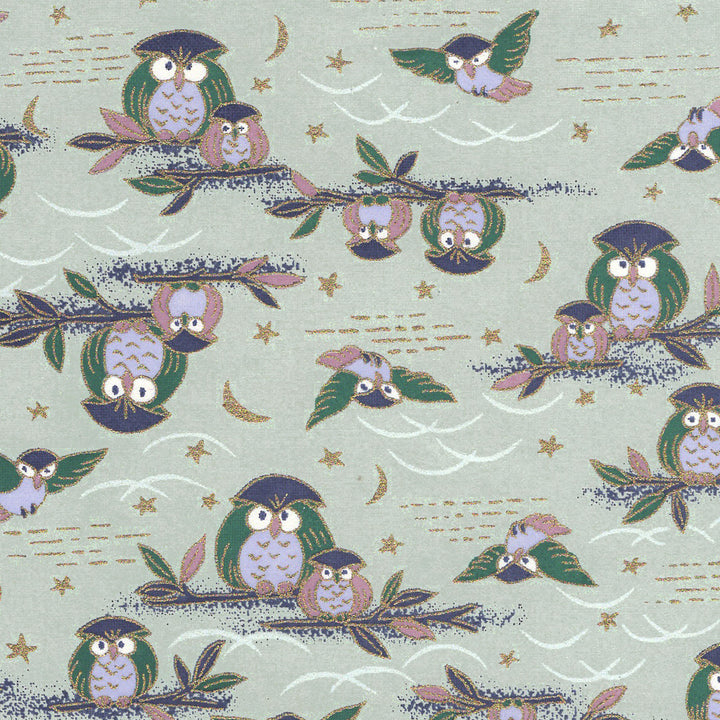 Japanese Paper - Owls - Water green - M665 