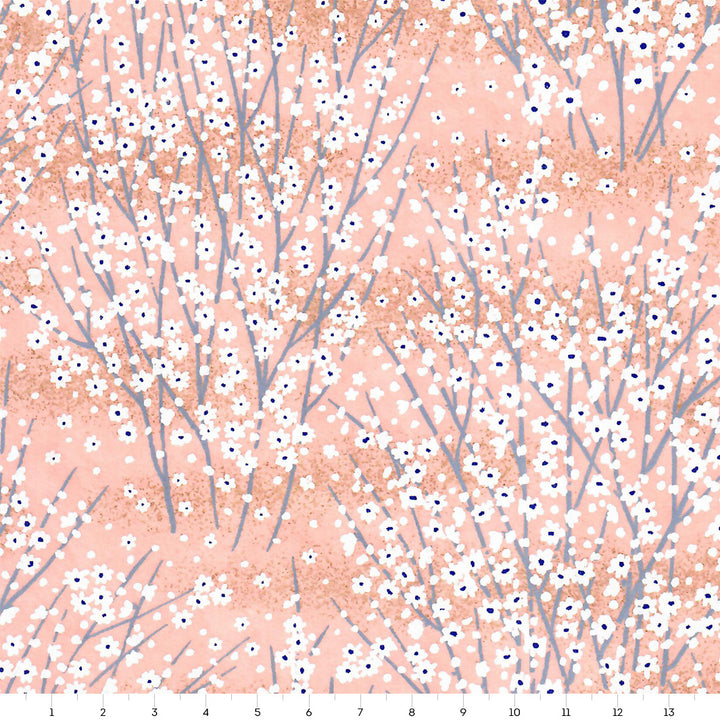 Japanese Paper - Fields of Flowers - Light Salmon - M811