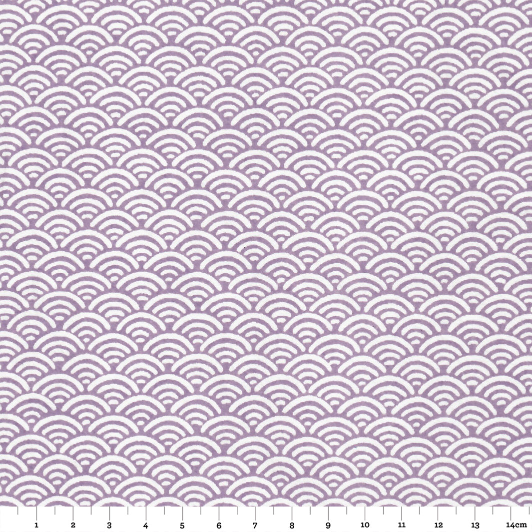 Papier Japonais - Vagues Inversées - Mauve - M833