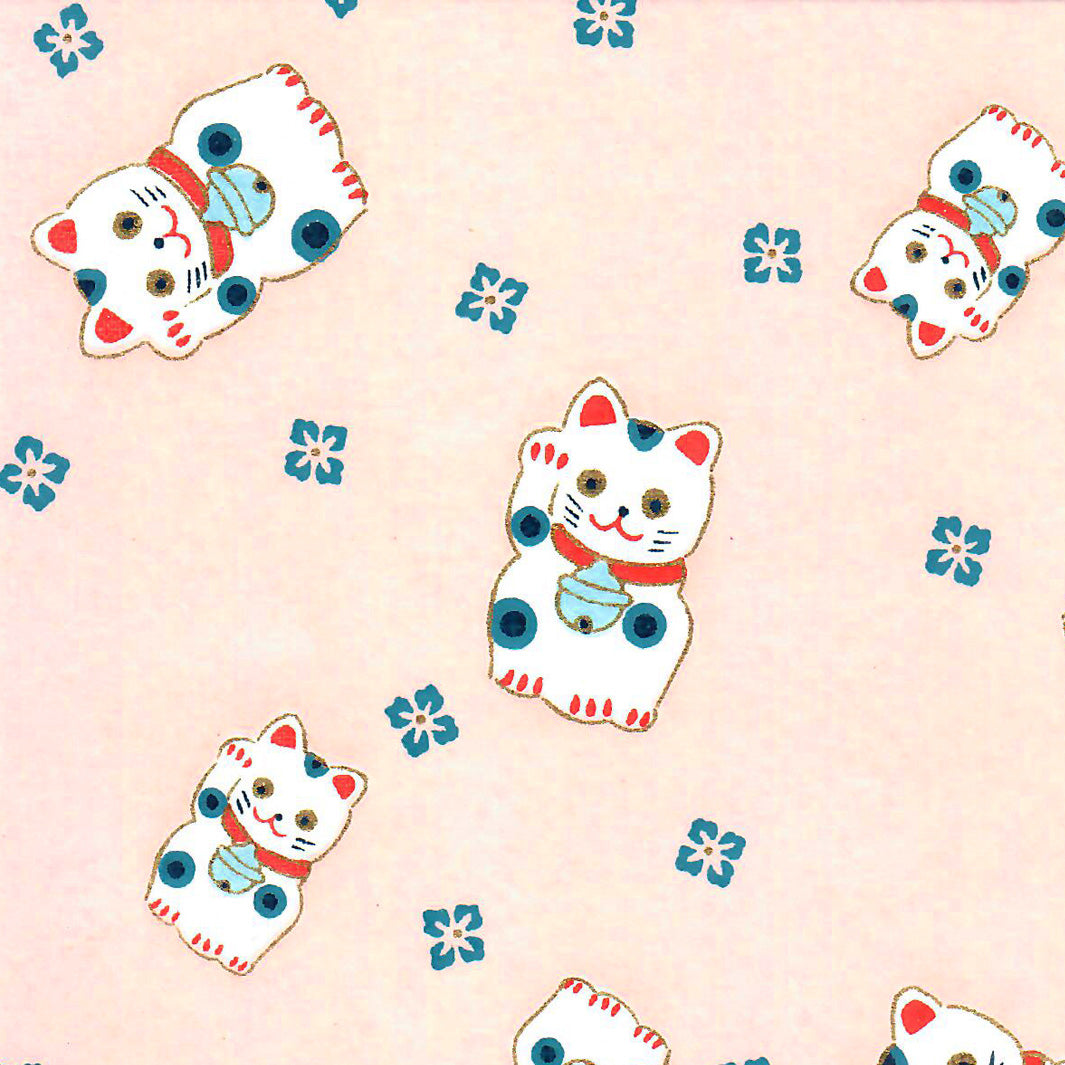 Papier Japonais - Maneki Neko - Rose Chair - M841