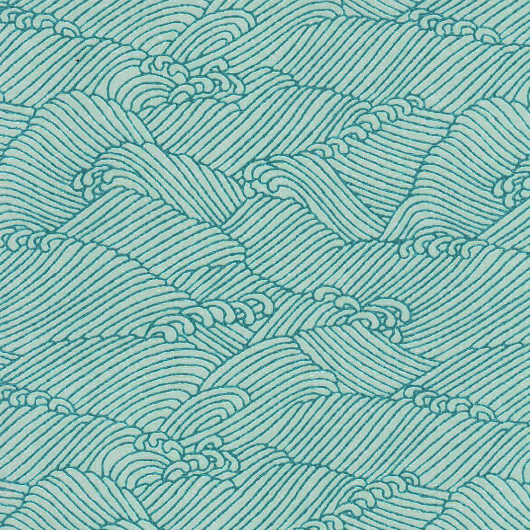 Japanese paper - Ocean - Blue and Water Green - M856