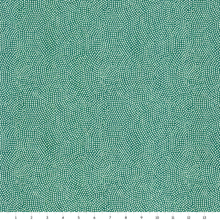 Papier Japonais - Samekomon - Vert Sapin et Blanc - M863