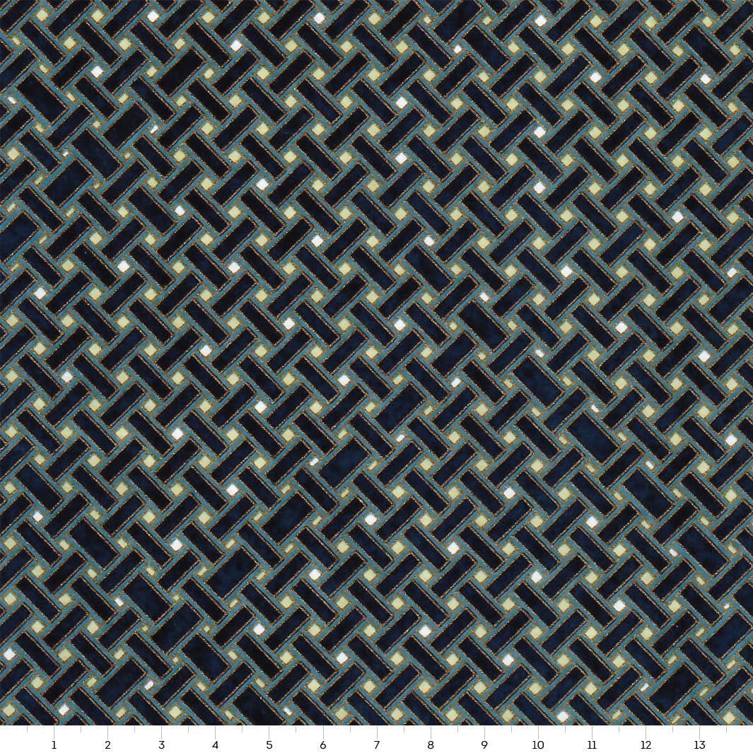 Japanese Paper - Weaving - Navy Blue - M874 