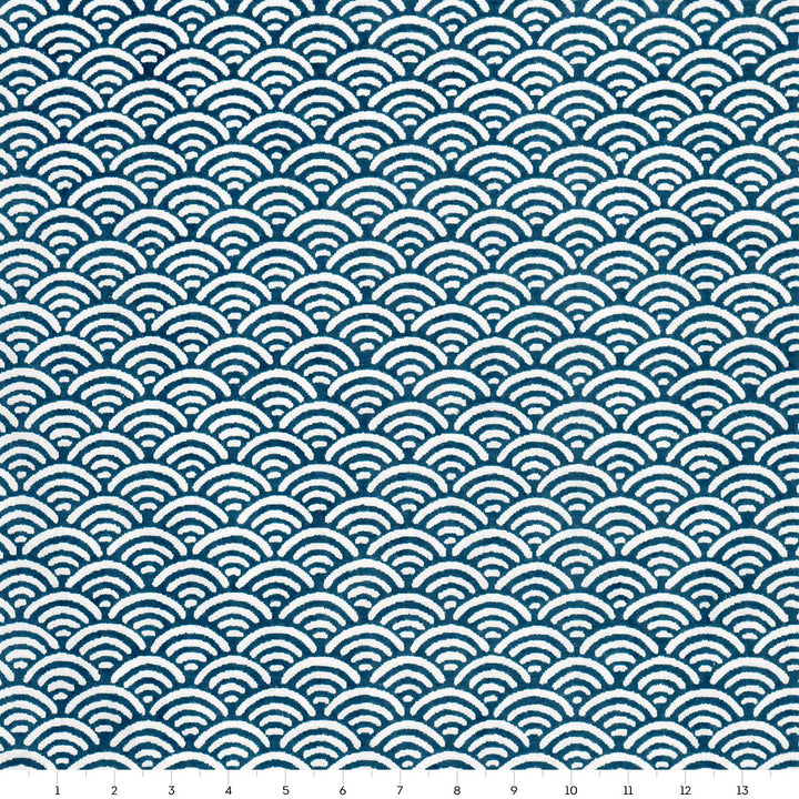 Papier Japonais - Vagues Inversées - Bleu Marine - M891