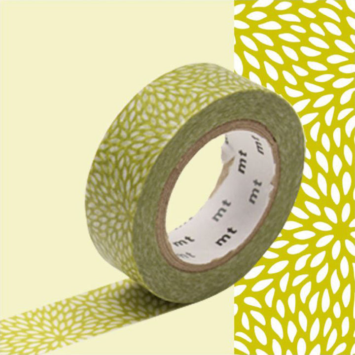 Masking Tape - Chrysanthemum Petals - Pistachio Green