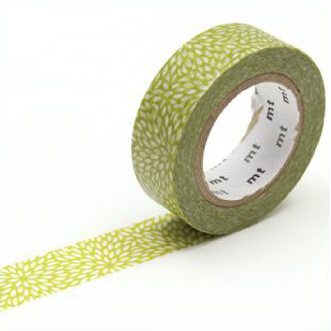 Masking Tape - Chrysanthemum Petals - Pistachio Green