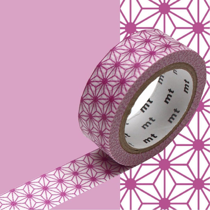 Masking Tape - Asanoha - Violet Prune