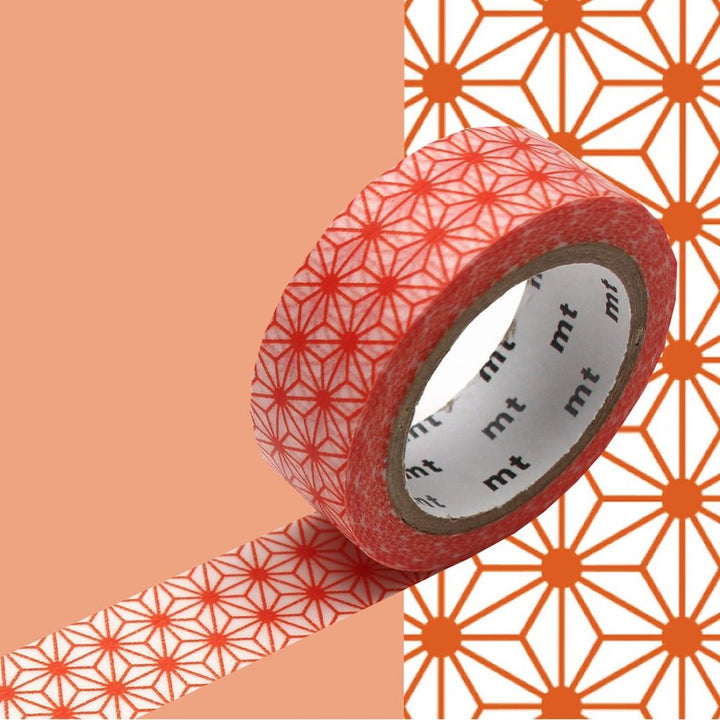 Masking Tape - Asanoha - Orange