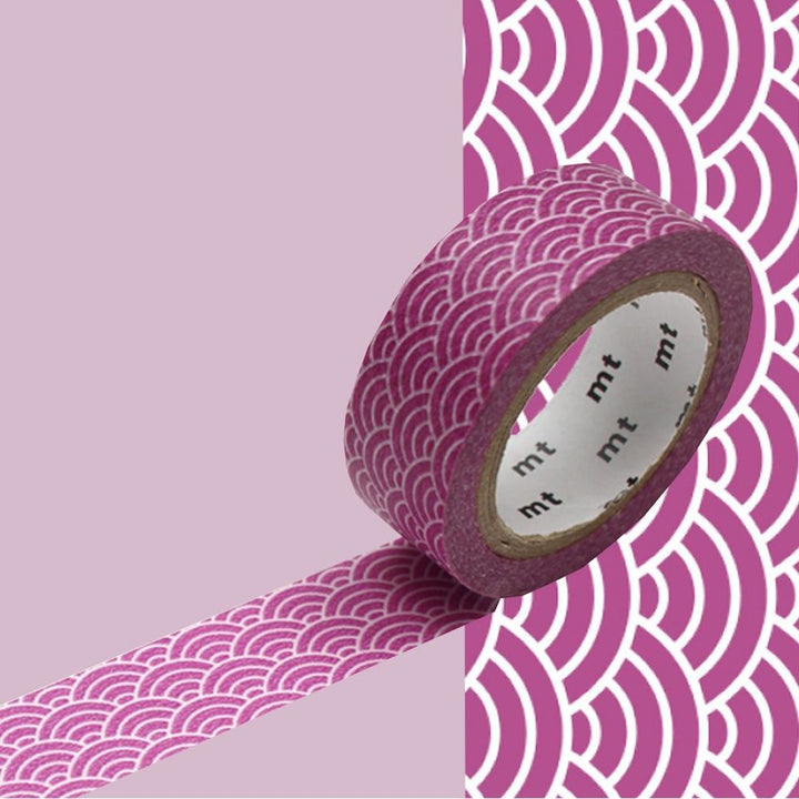 Masking Tape - Seigaiha - Violet Prune