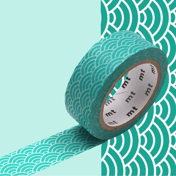 Masking Tape - Seigaiha - Vert Menthe