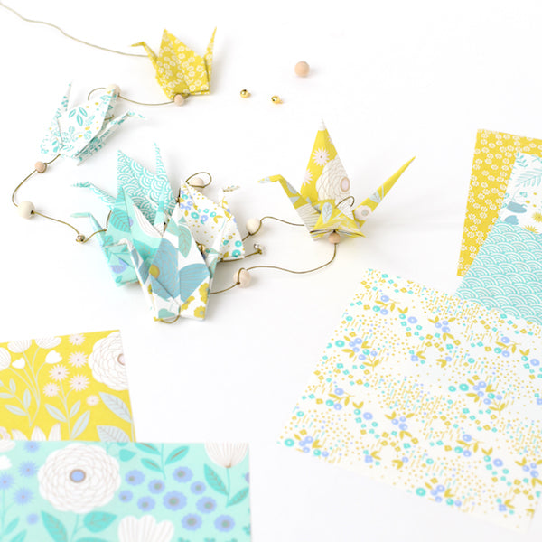 Papier Japonais Adeline Klam x Mini Labo - Jardin - Yuzu - M778-Papier japonais-AdelineKlam