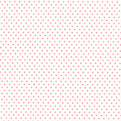 Tissu japonais Pointillés rose fond blanc - T114