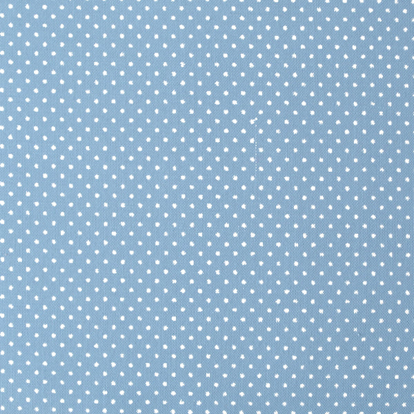 Tissu japonais Pointillés blanc fond bleu ciel HOKKOH - T021