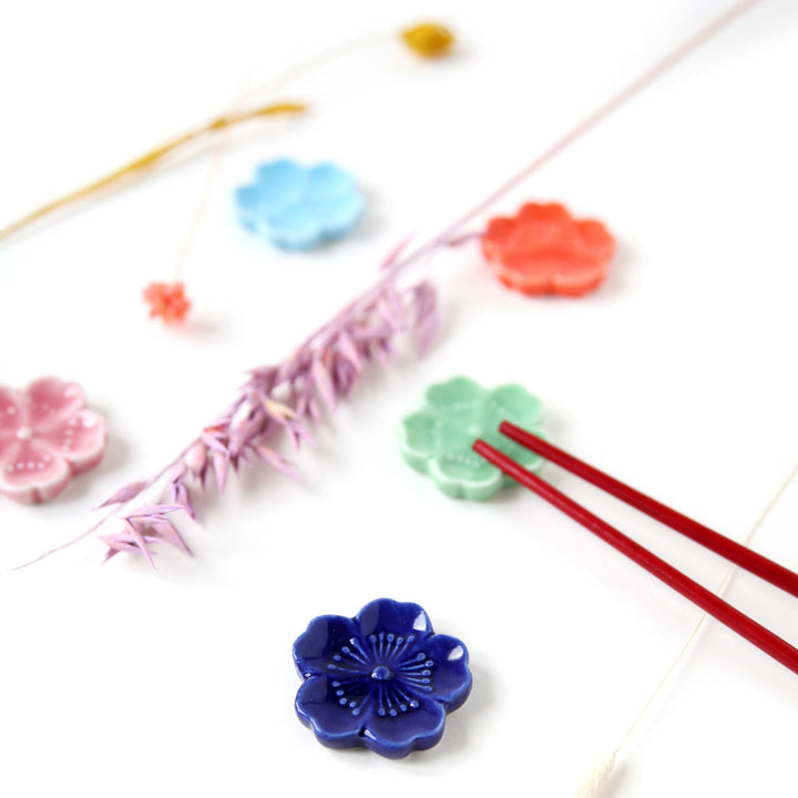 Chopstick Holder - Cherry Blossom - Sky Blue