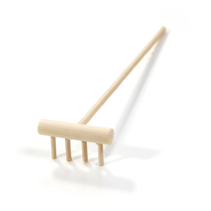 Wooden Rake for Japanese Garden