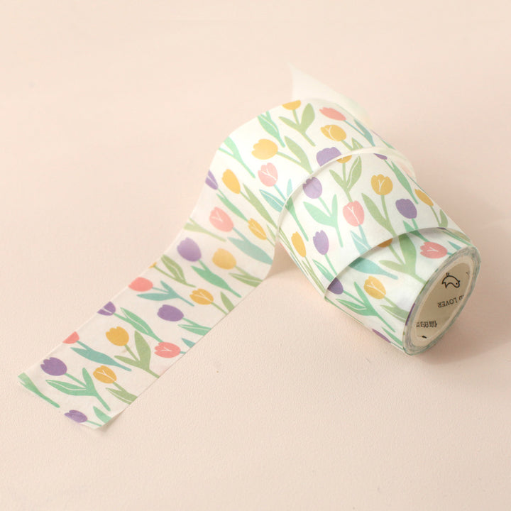 Decorative adhesive tape - Large - Tulips