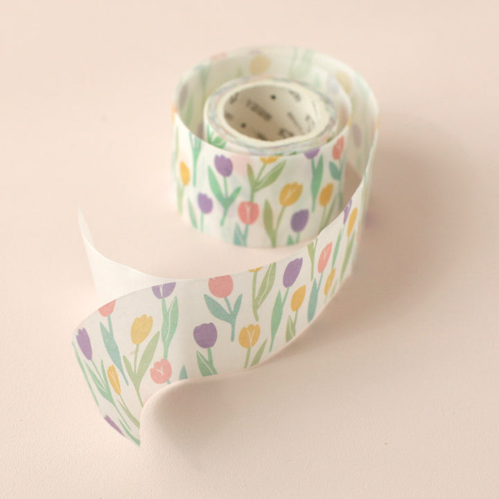 Decorative adhesive tape - Large - Tulips