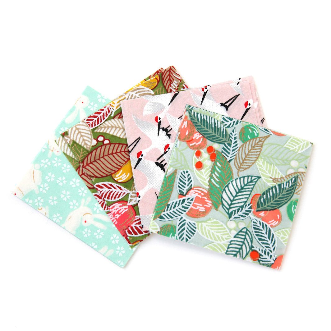 100 Papiers Origami - 6 x 6 cm - Motifs Variés - Spring