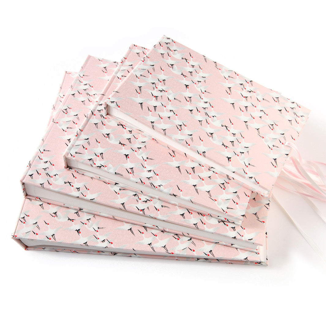 Papier Japonais - Envolées de Grues - Rose Pâle - M662