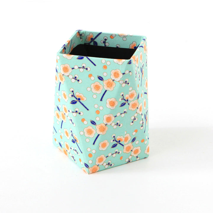 Prism pencil pot - Mint, Orange and Purple - M823