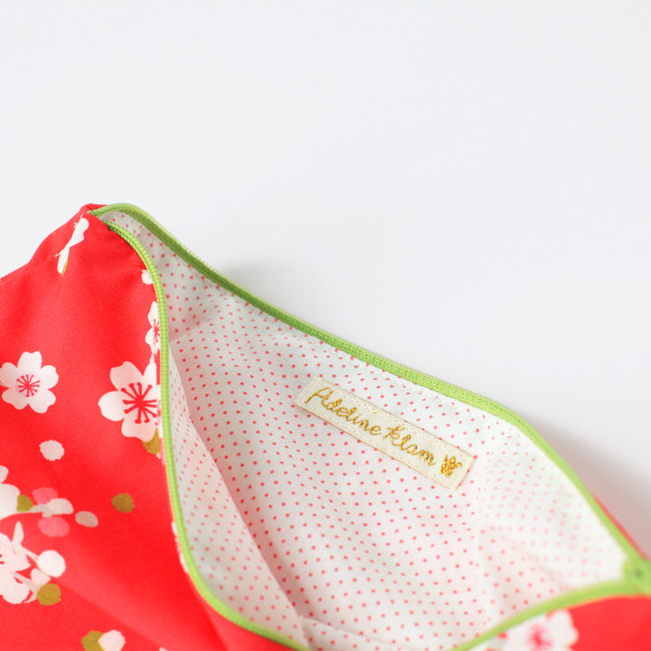 Flat Pencil Case - “Kyoto” Fabric - T1016