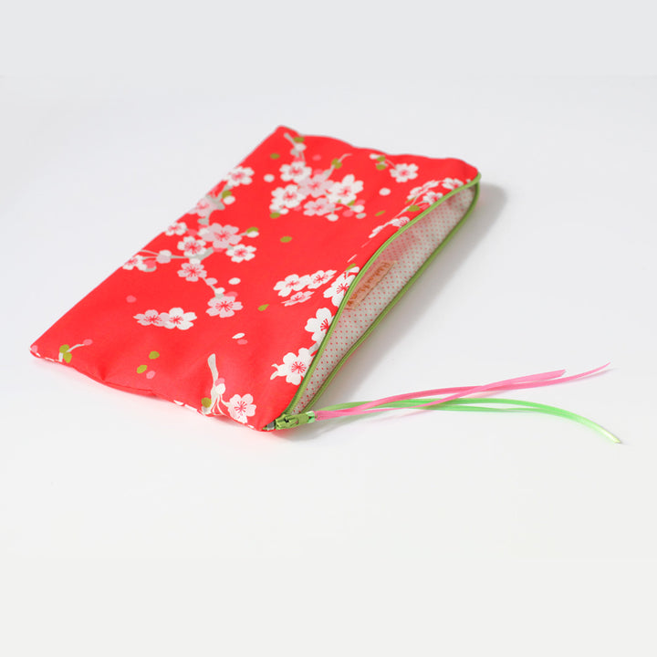 Flat Pencil Case - “Kyoto” Fabric - T1016