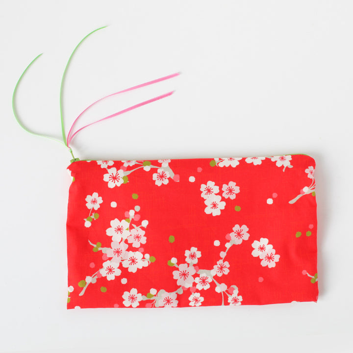 Flat Pencil Case - “Kyoto” Fabric - T1016