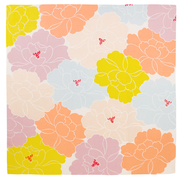 Furoshiki - Pivoines Roses - Adeline Klam - 100x100cm