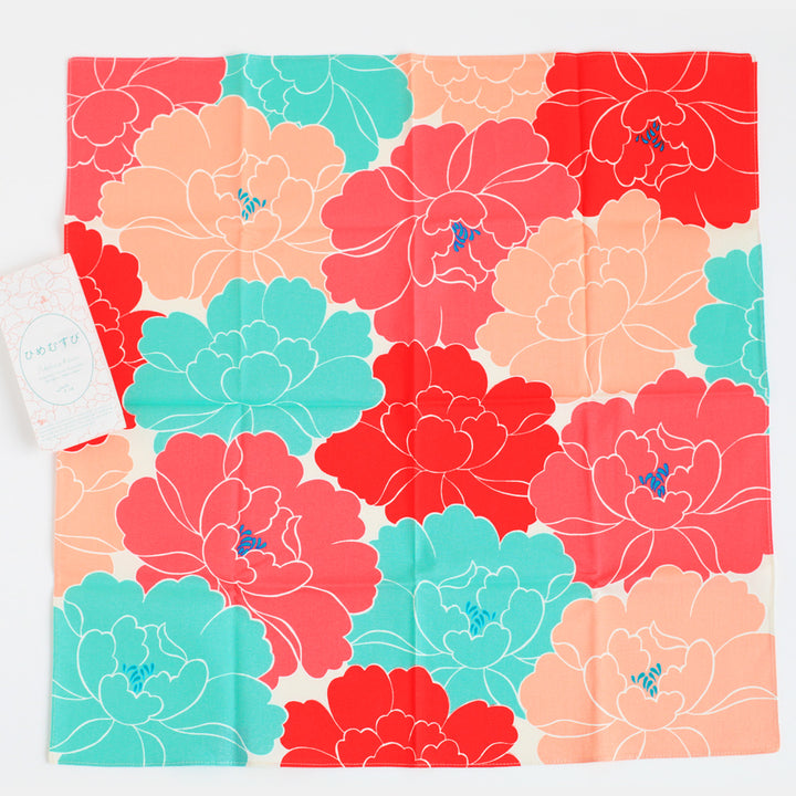 Furoshiki - Pivoines Rouges - Adeline Klam - 50x50cm