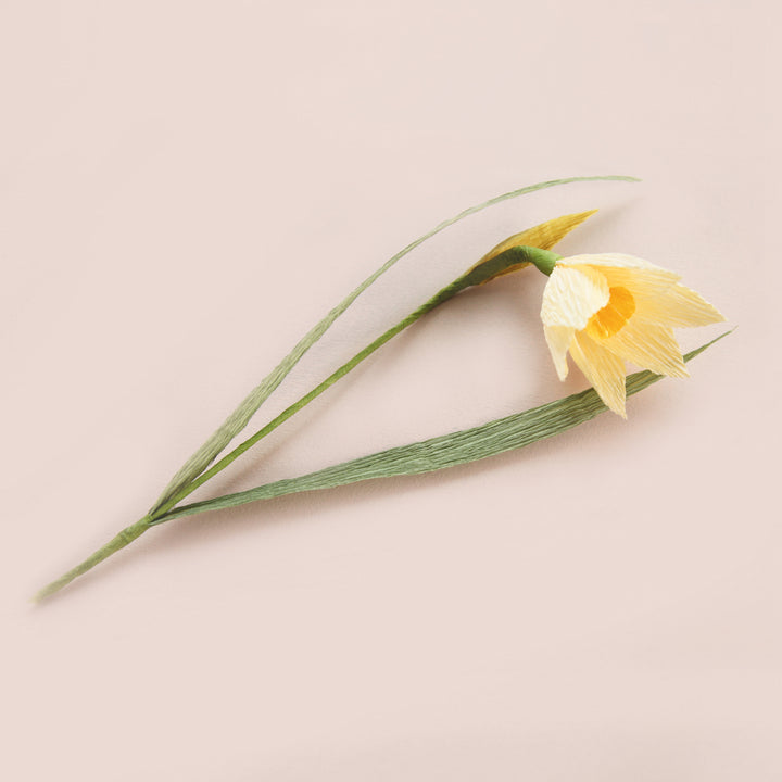 Daffodil Bouquet Kit in Crepon - Yellow, Orange, Coral and Green