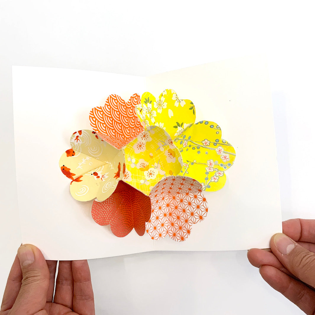 Pop-Up Card Kit - Yellow, Orange and Red - Orangerie - A5