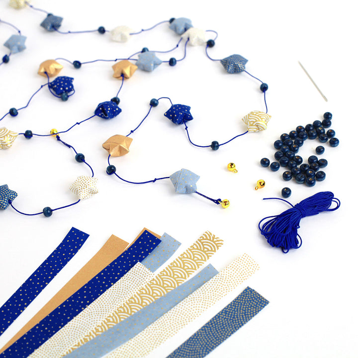 Origami Star Garland Kit - Celestial